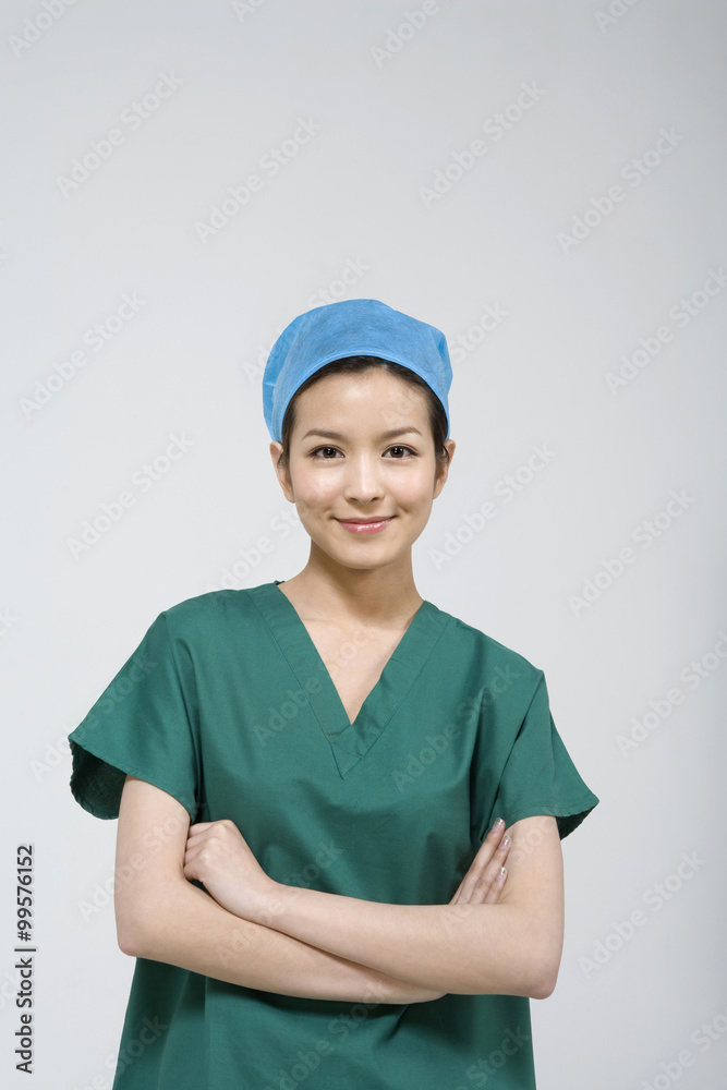 Surgeon in scrubs