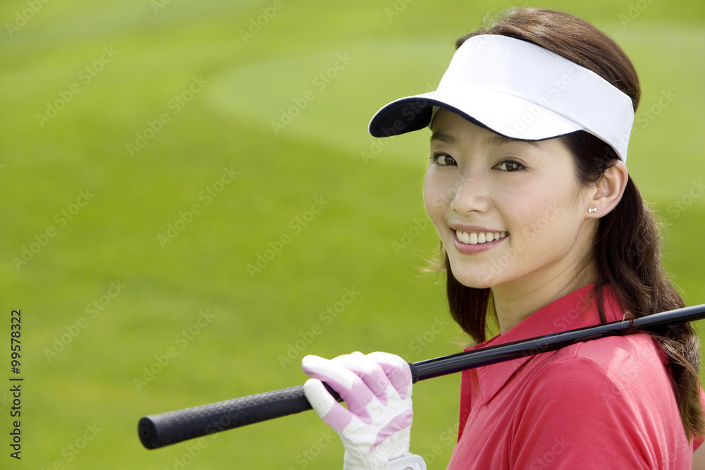 Portrait of a Female Golfer