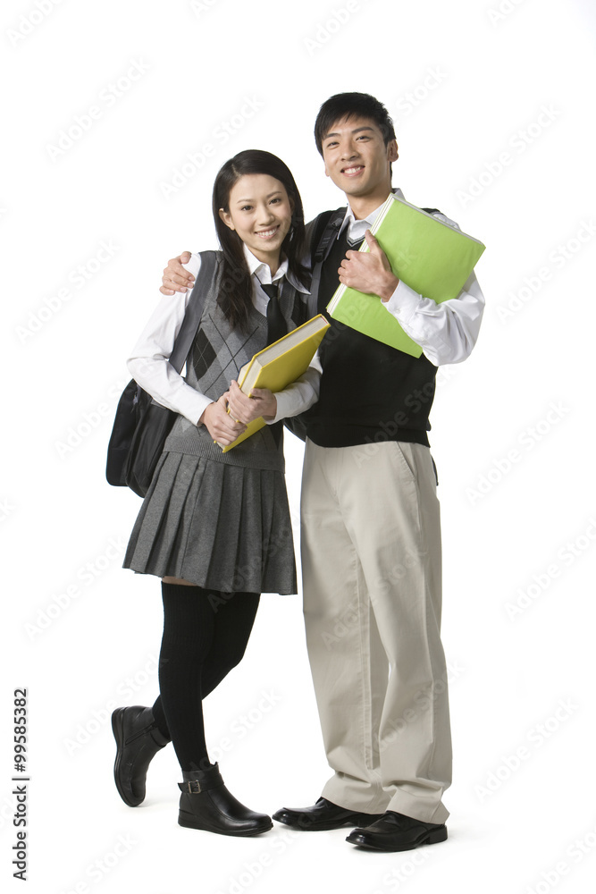 Students with bookbags