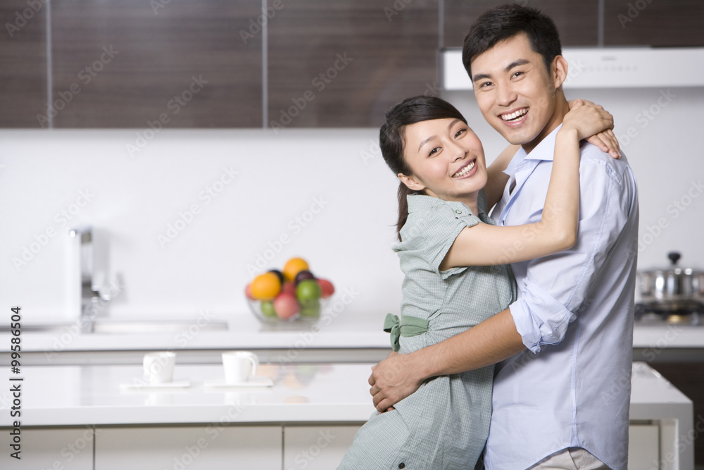 Portrait of a couple in the kitchen