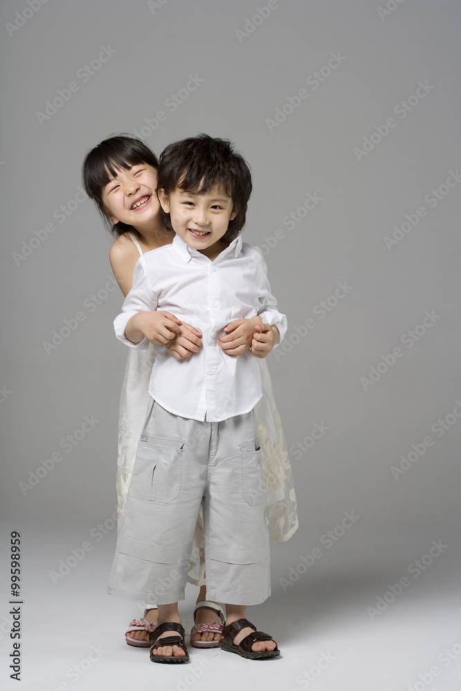 Portrait of two children