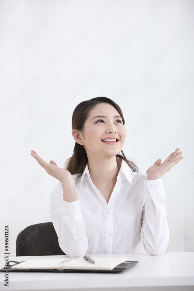 Young businesswoman in office