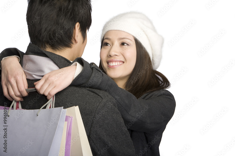 Young couple shopping