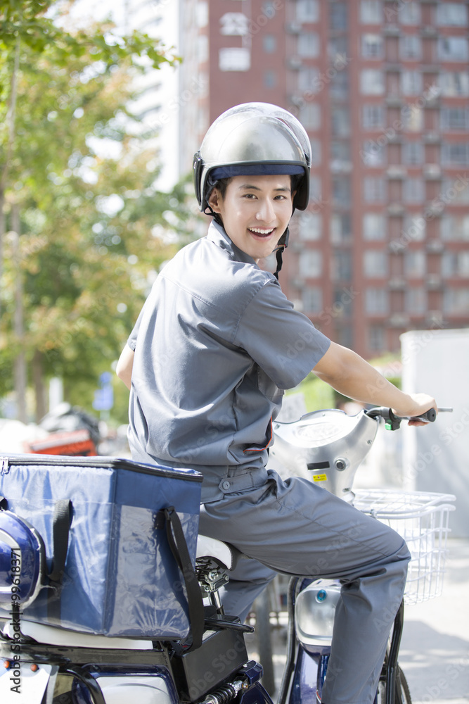 Take-out deliveryman