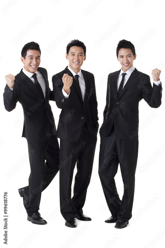 Businessmen in celebration