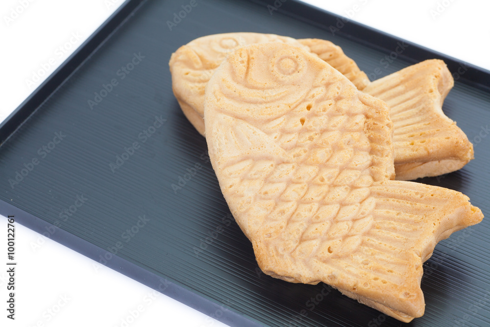 Taiyaki，用普通煎饼或华夫饼面糊制作的日本鱼形蛋糕