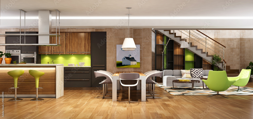 Modern house interior