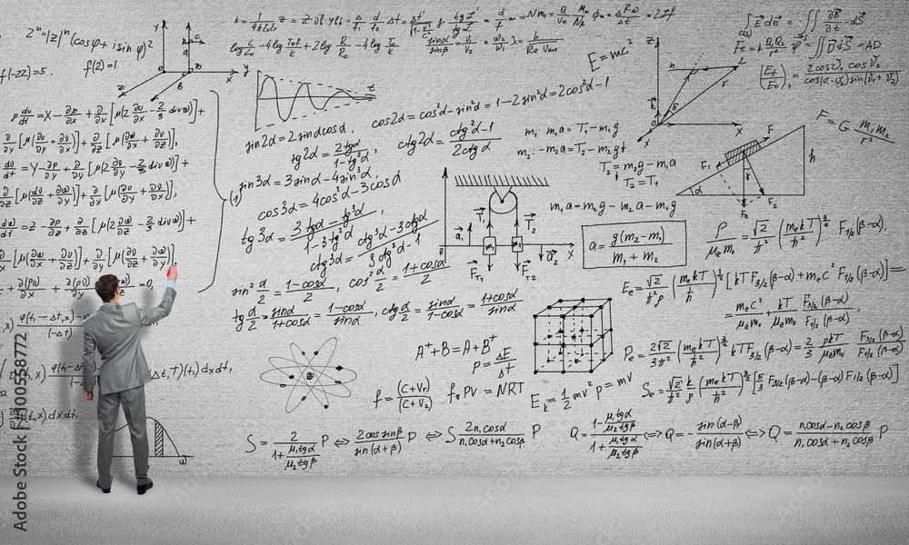 手绘科学公式