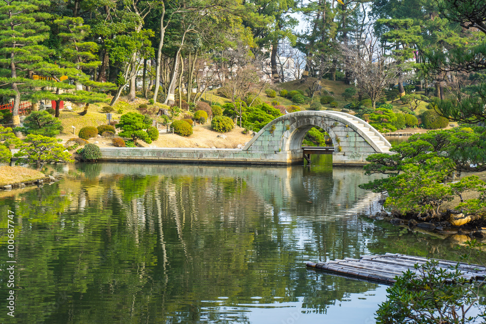 日本广岛的日式花园