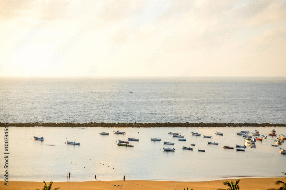 Fishing boats on the beach