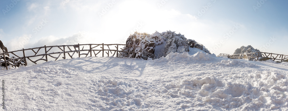 黄山冬季雪景