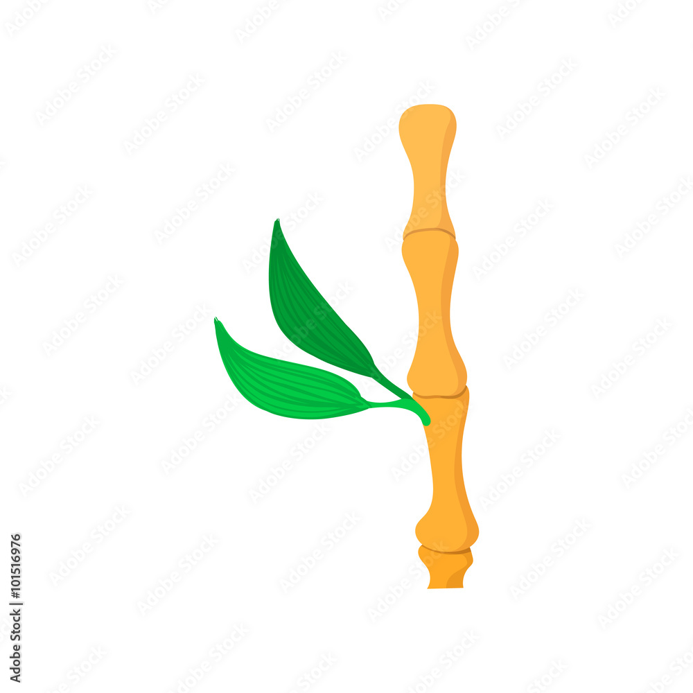 Bamboo stem cartoon icon