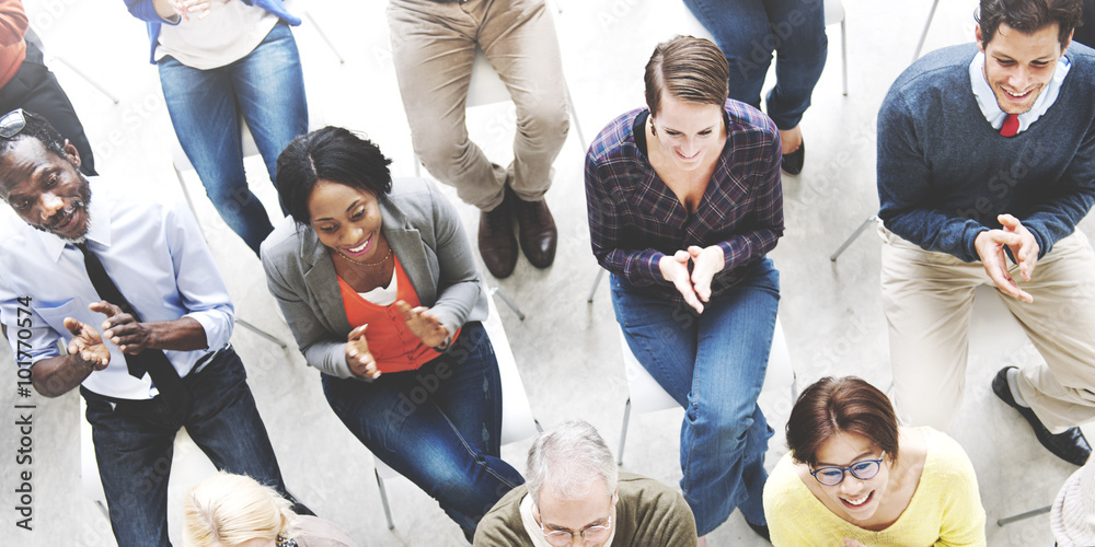 Audience Applaud Clapping Happines Appreciation Training Concept