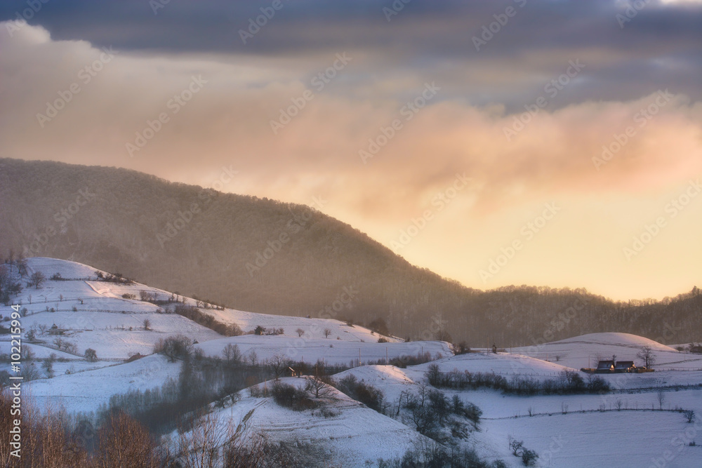 Stunning alpine landscape ,Holbav,Transylvania,Romania,Europe