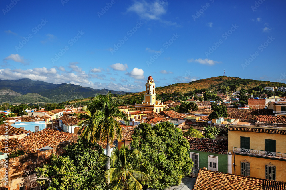 Cuba, Trinidad, View from Museo Histórico Municipal