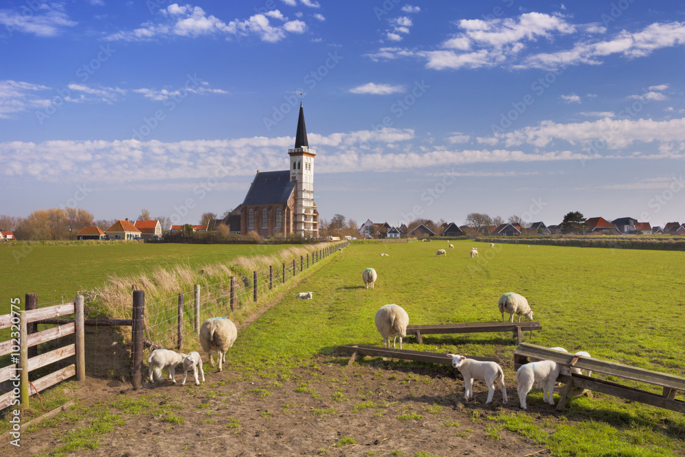 Church of Den Hoorn on Texel island in The Netherlands