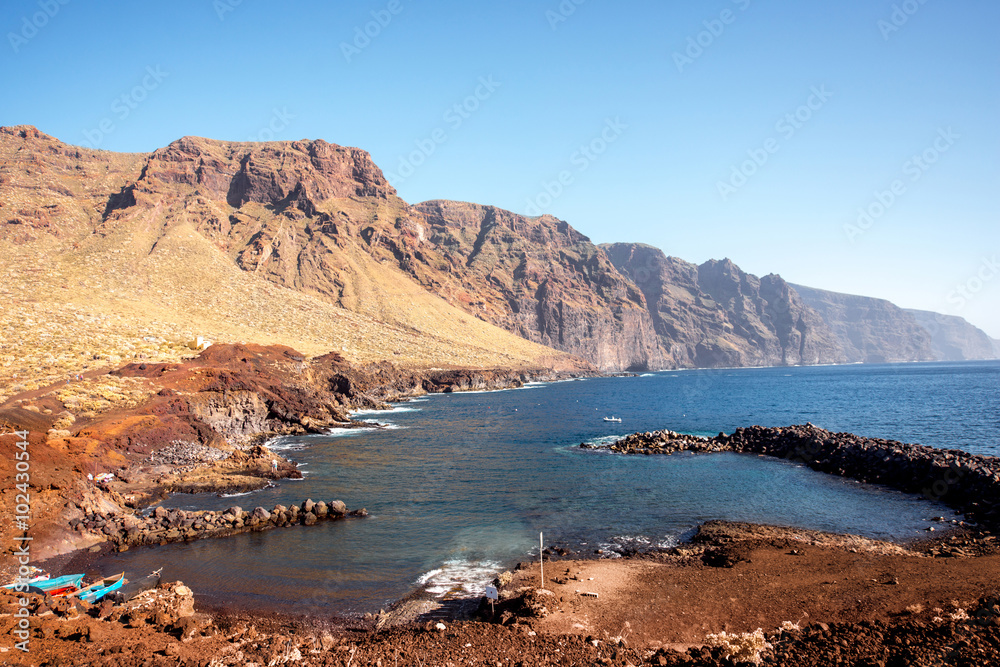 Mountain range on Tenerife island