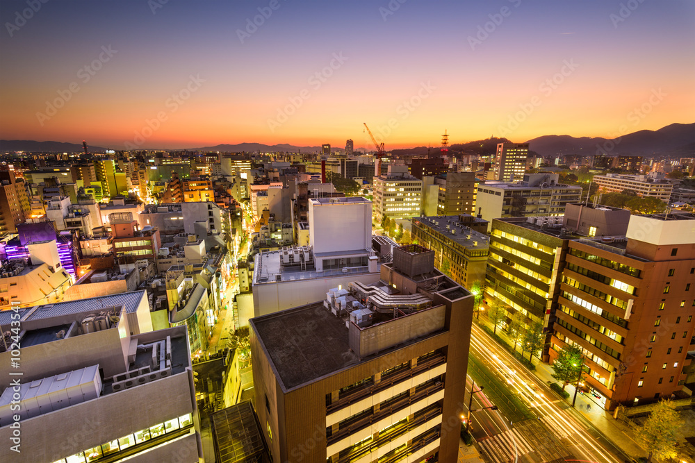 日本熊本市中心