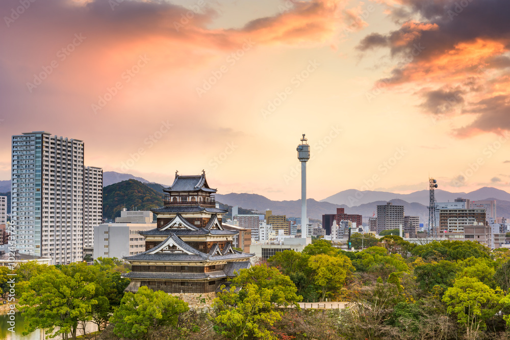 广岛日本城市景观