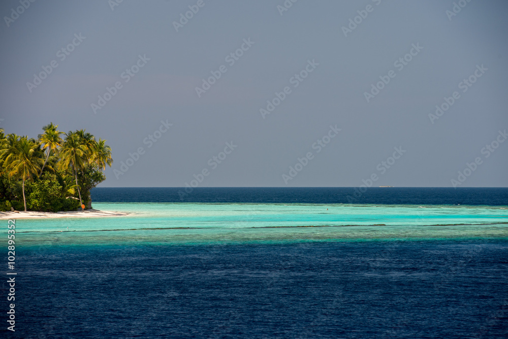 maldives tropical paradise beach landscape