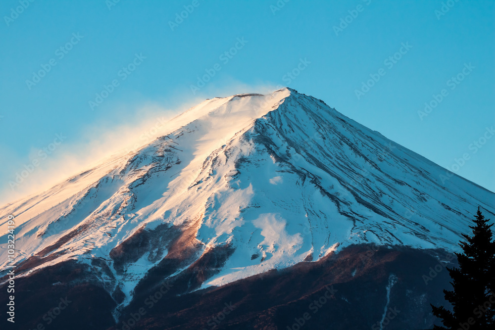 日本富士山近景