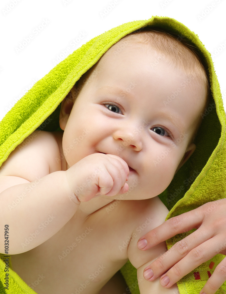 baby in towel