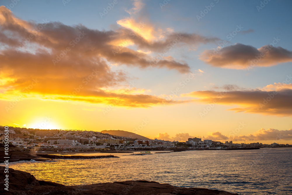 Los Christianos coastline