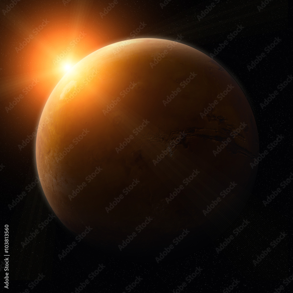 View of planet Mars