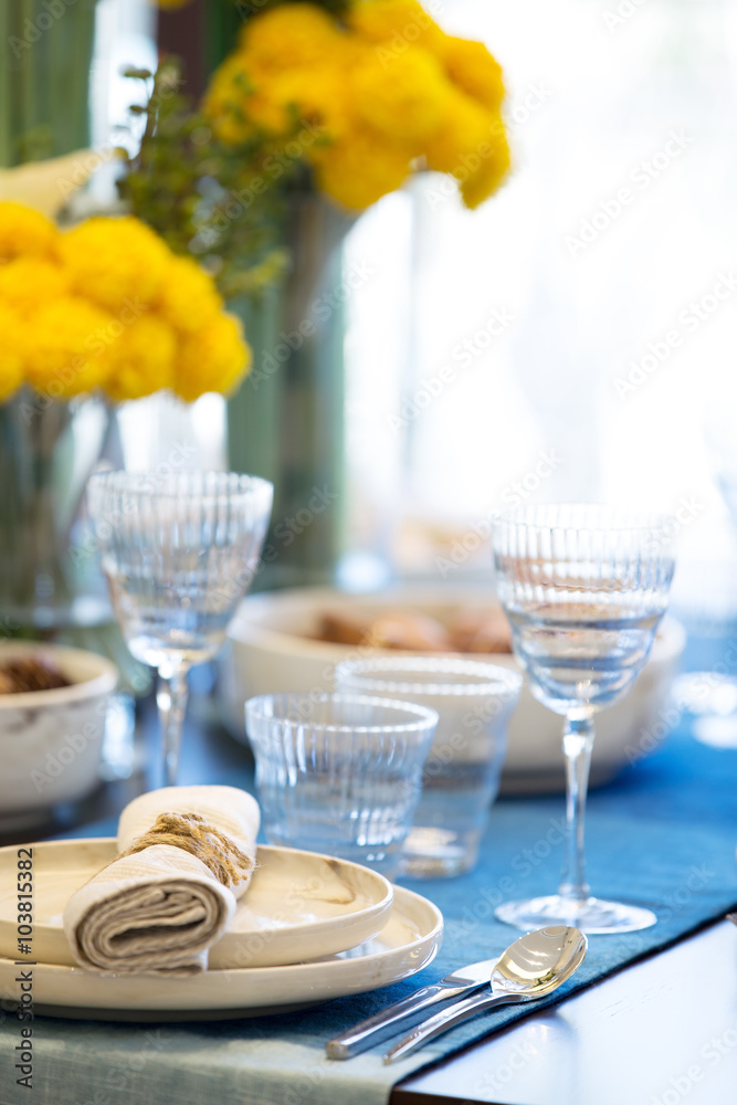 interior of modern dining room