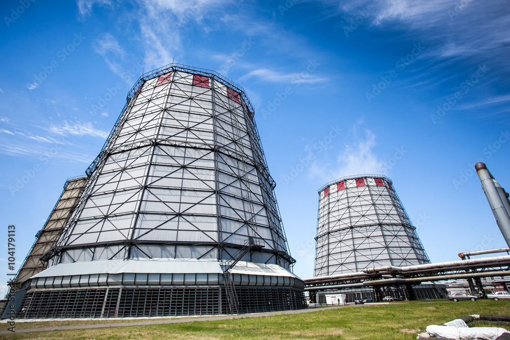 Towers of CHP on the city outskirts