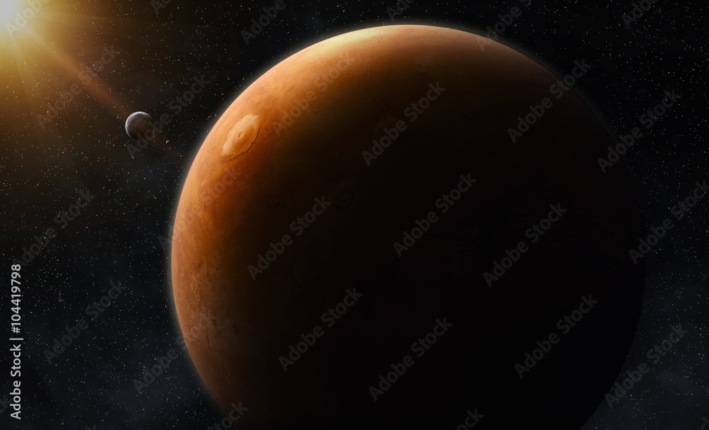 View of planet Mars