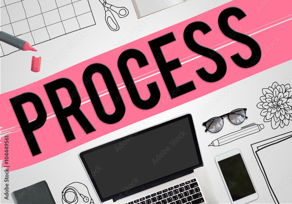 Process Strategy Tasks Business Concept