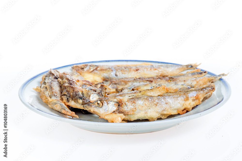 Fried fish capelin