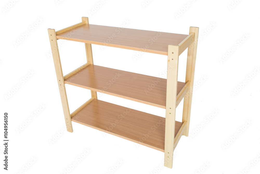 wooden furniture - isolated shoe rack