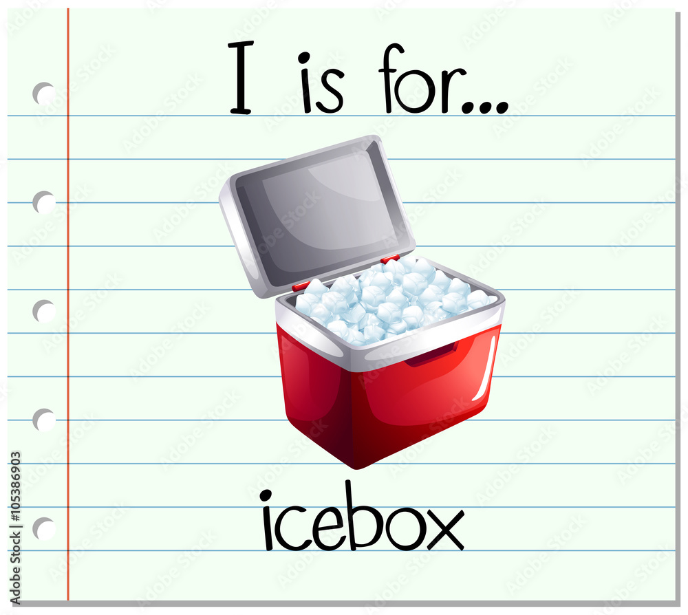 抽认卡字母I is icebox