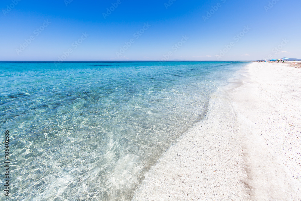 Am weissen Strand