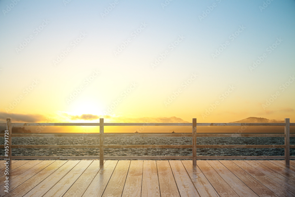 Observation platform sunset