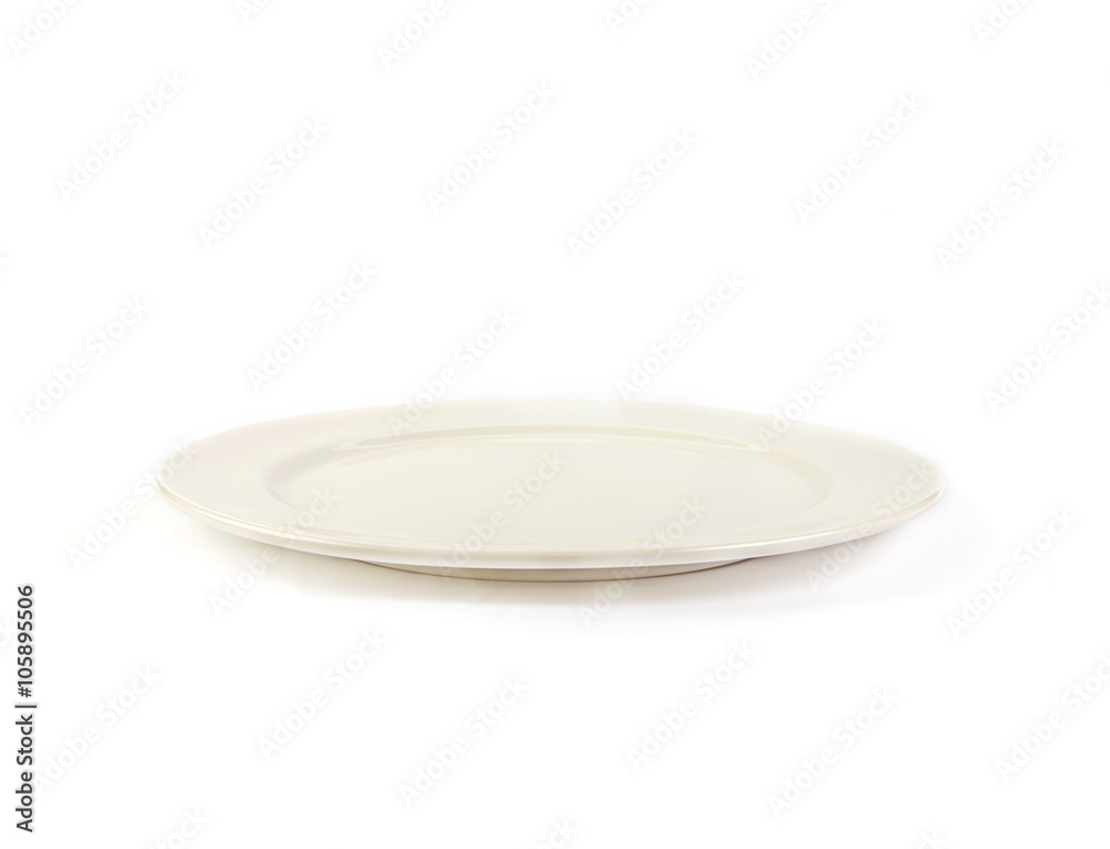 Ceramic Plate on white background