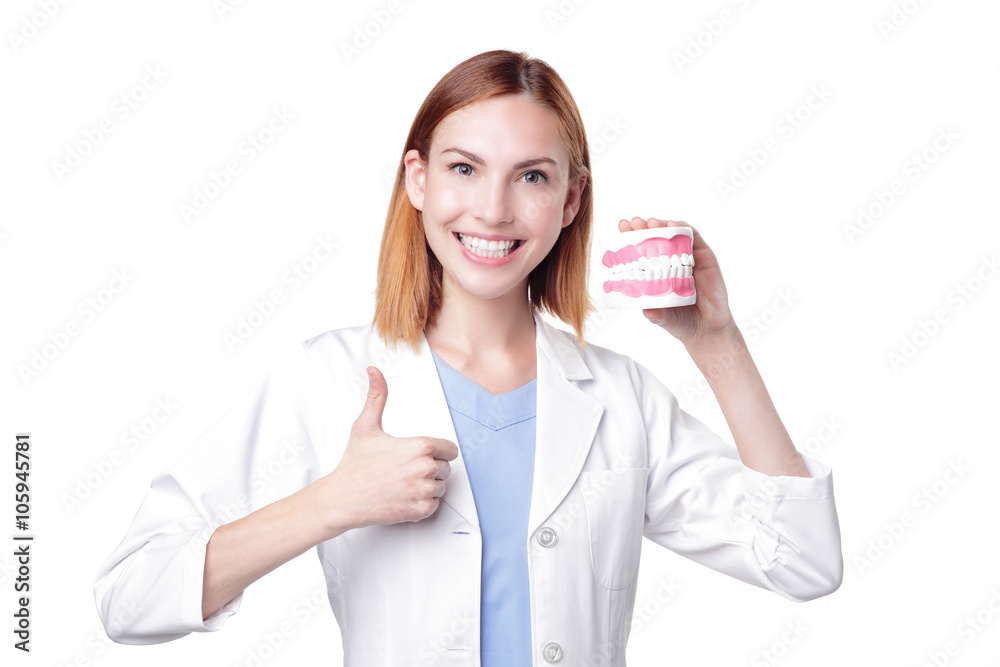 Smile woman dentist doctor