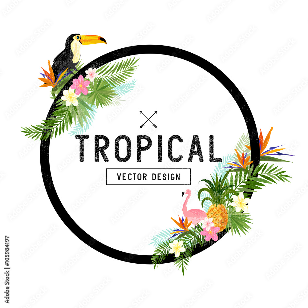 Tropical Border Design