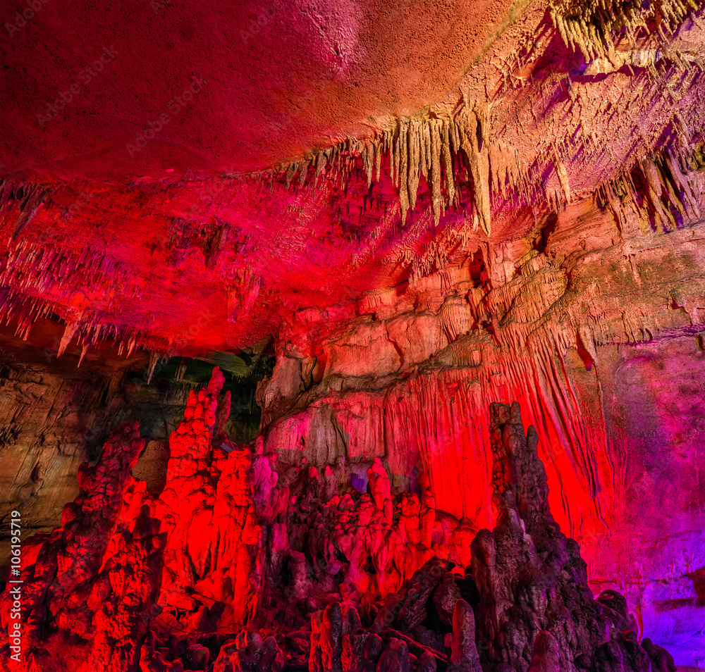 Inside Sataplia Cave near Kutaisi