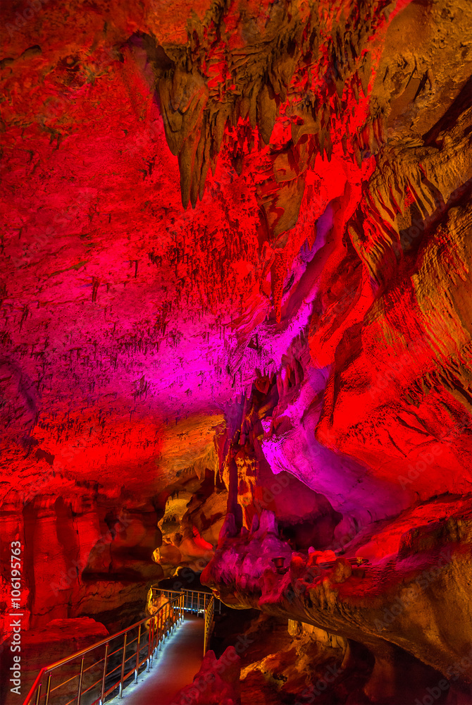 Inside Sataplia Cave near Kutaisi