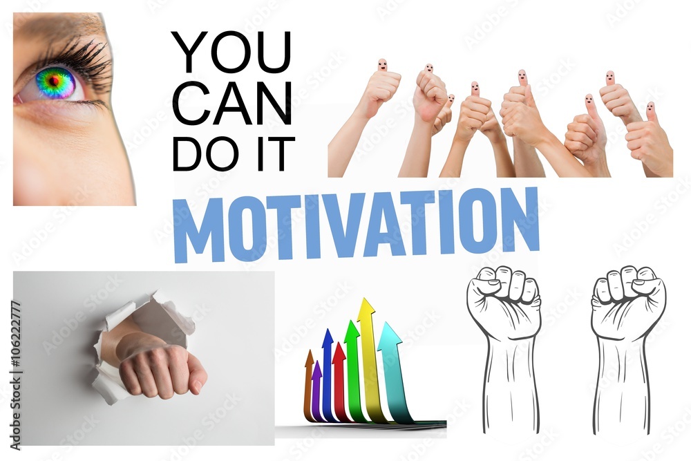 Collage of motivating pictures