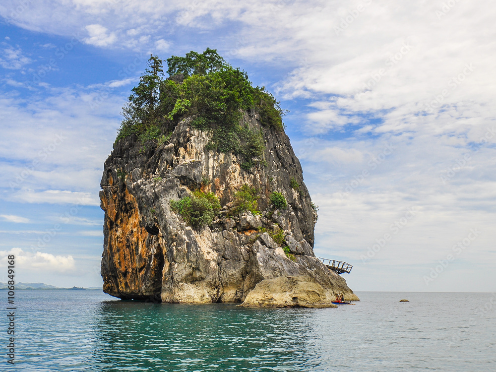 石灰岩露头-Caramorn，Camarines Sur，菲律宾