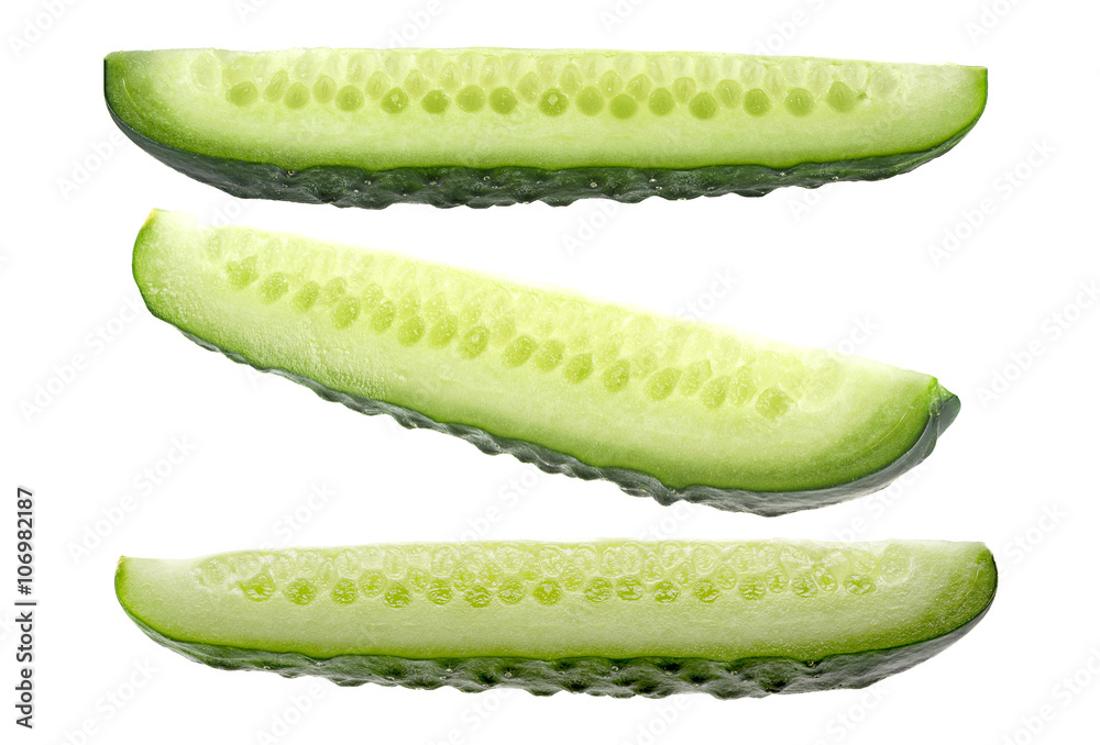 Сucumber on white collection