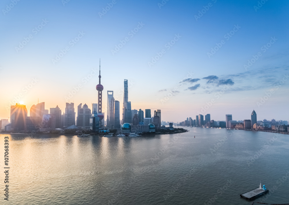 sunrise of shanghai