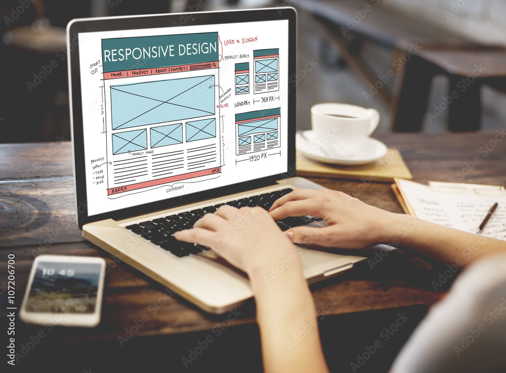 Responsive Design Layout Content Concept