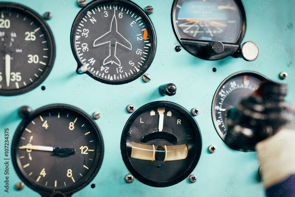 Airplane cockpit