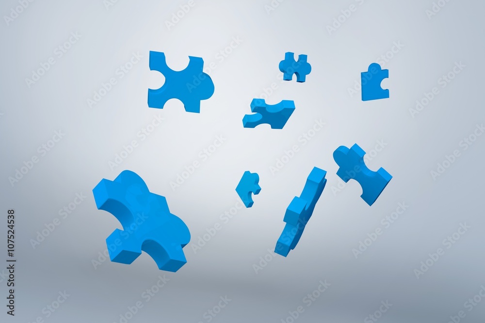 Composite image of jigsaw pieces