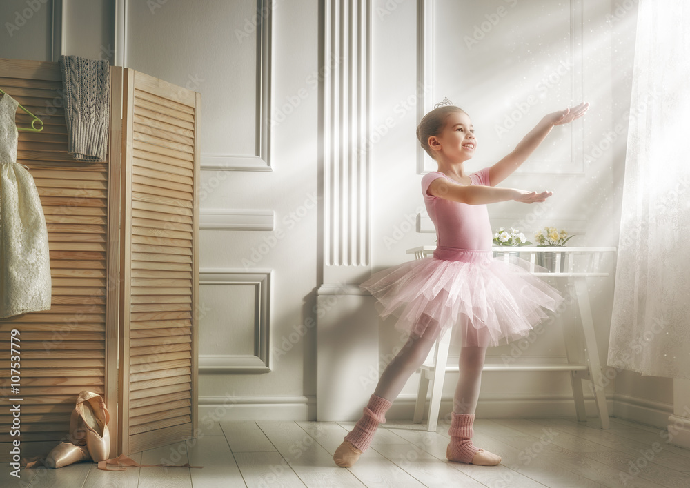 girl in a pink tutu